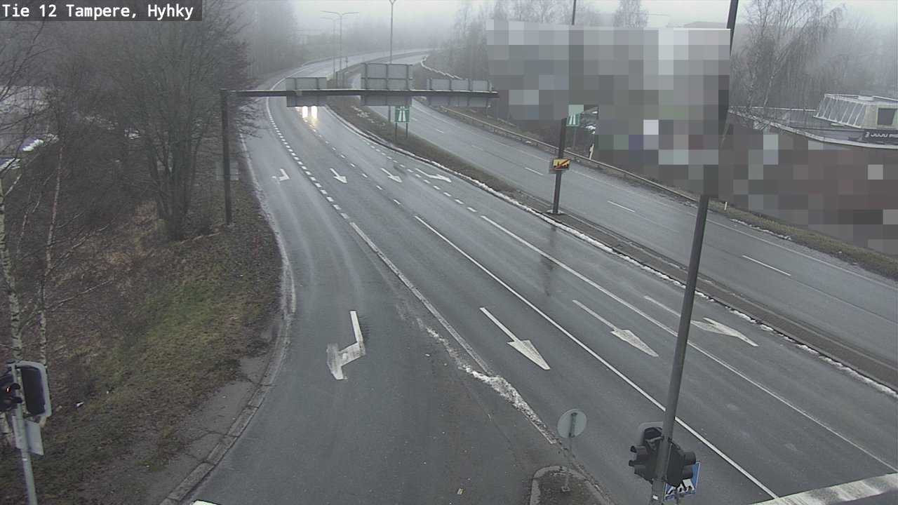 Weather Camera Image Väg 12 Tammerfors, Hyhky, Tampere, Pirkanmaa