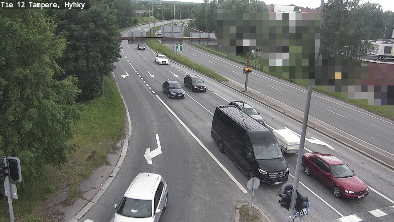 Weather Camera Image Väg 12 Tammerfors, Hyhky, Tampere, Pirkanmaa