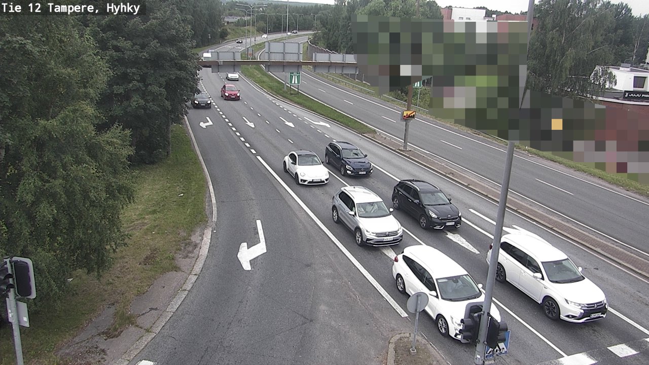 Weather Camera Image Väg 12 Tammerfors, Hyhky, Tampere, Pirkanmaa