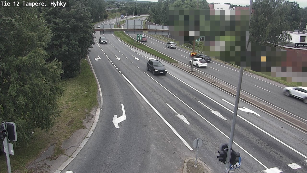 Weather Camera Image Väg 12 Tammerfors, Hyhky, Tampere, Pirkanmaa