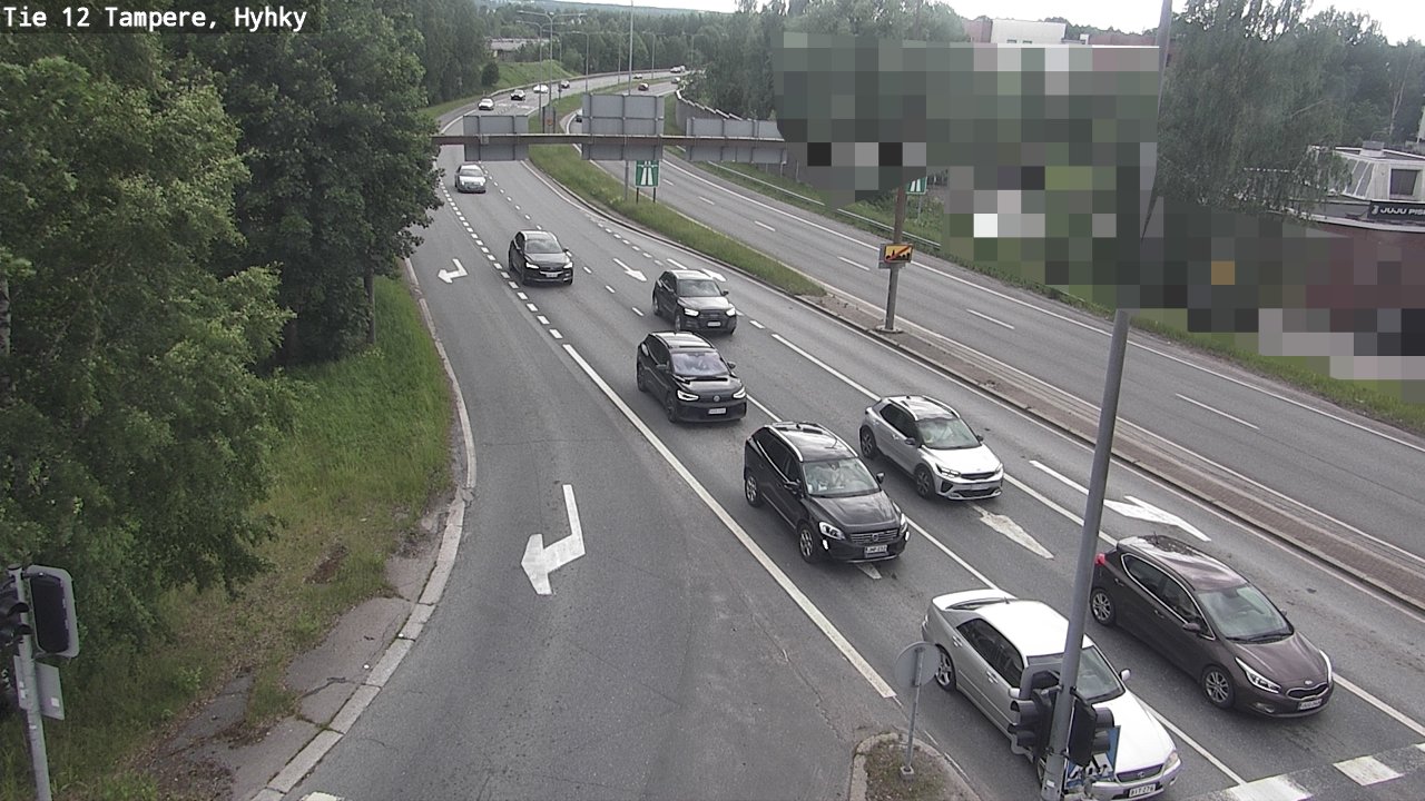 Weather Camera Image Väg 12 Tammerfors, Hyhky, Tampere, Pirkanmaa