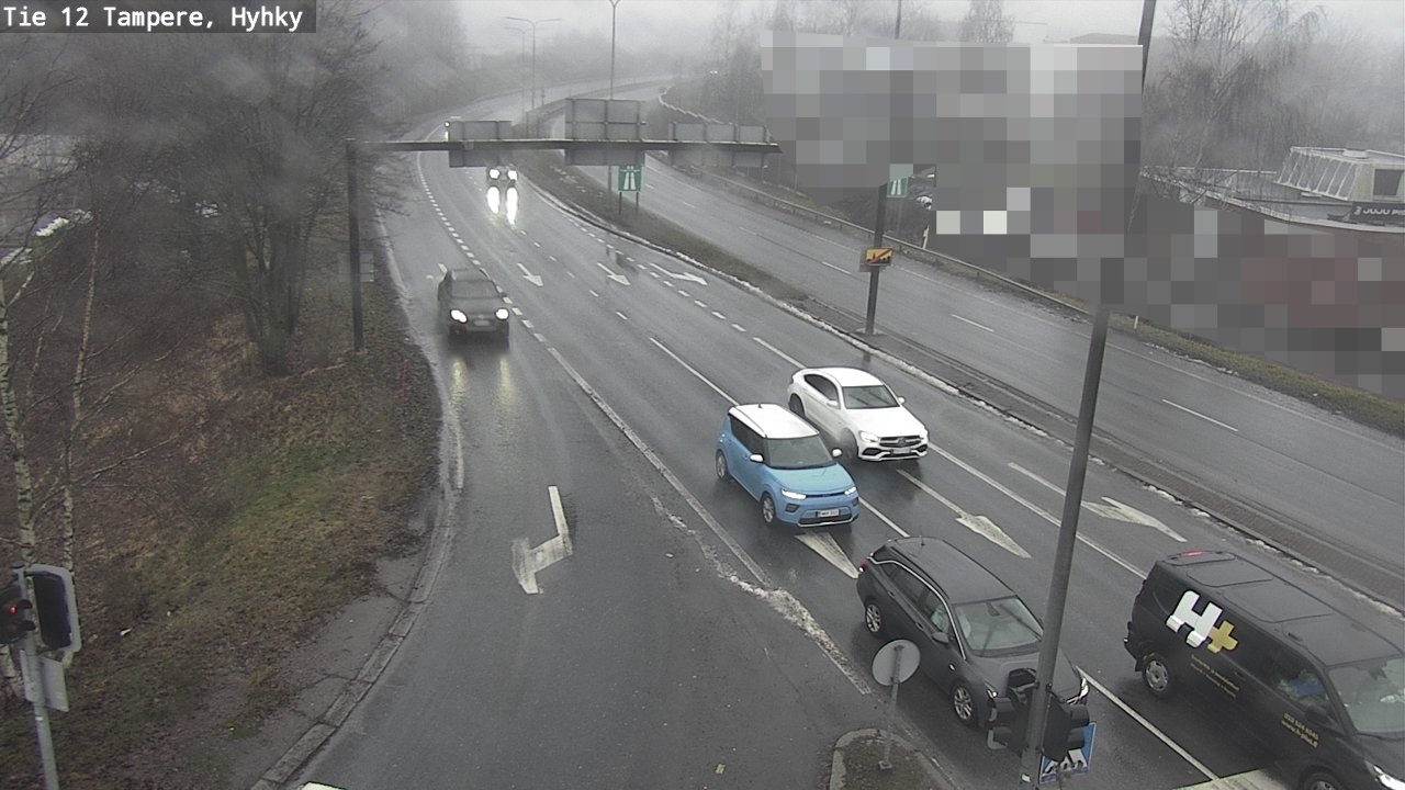 Weather Camera Image Road 12 Tampere, Hyhky, Tampere, Pirkanmaa