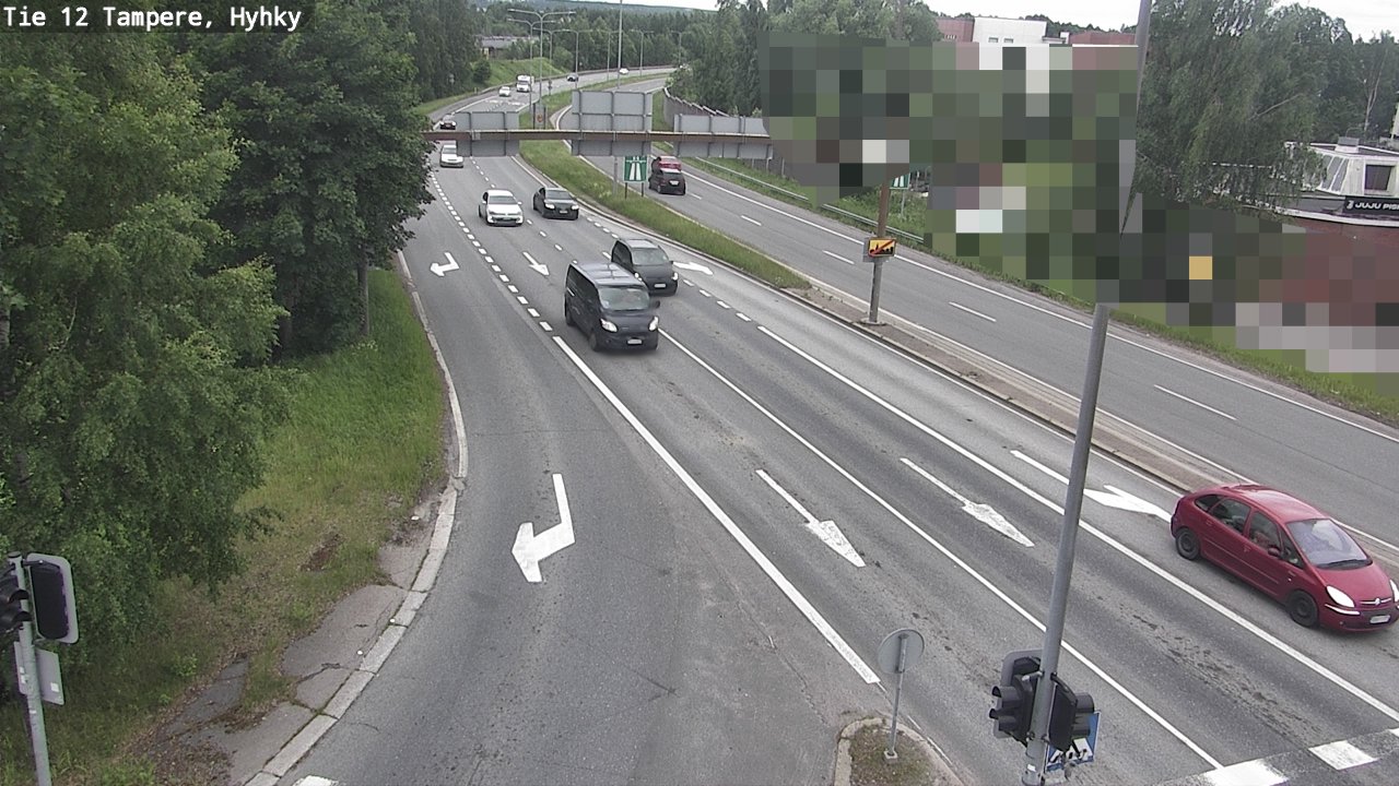 Weather Camera Image Road 12 Tampere, Hyhky, Tampere, Pirkanmaa