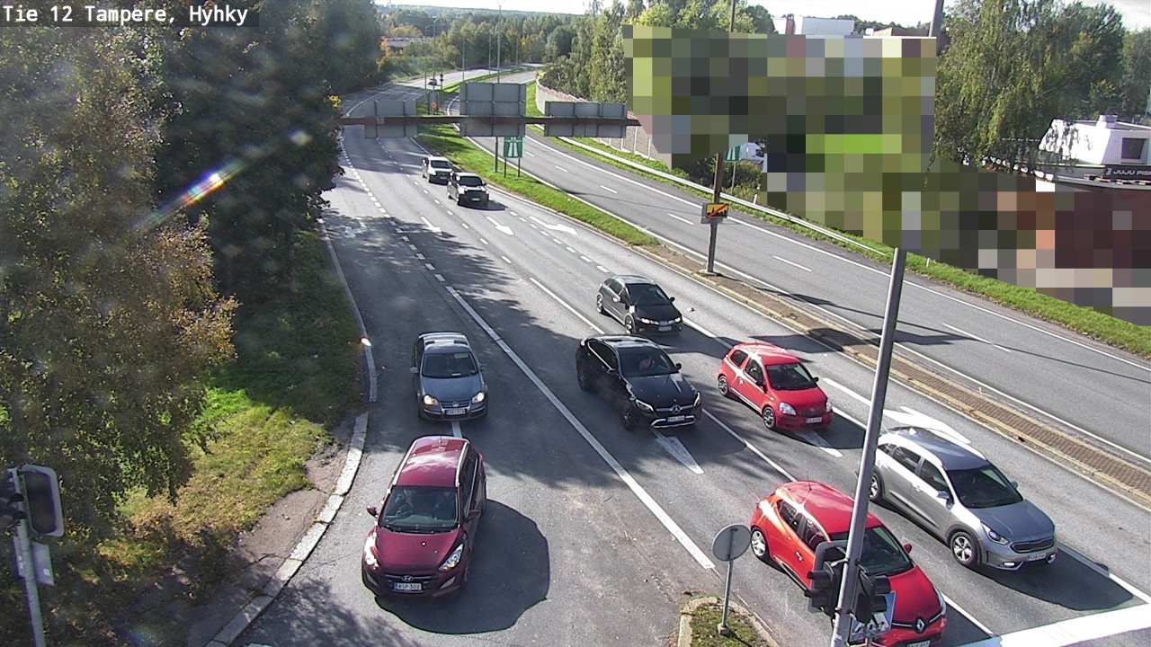 Weather Camera Image Road 12 Tampere, Hyhky, Tampere, Pirkanmaa