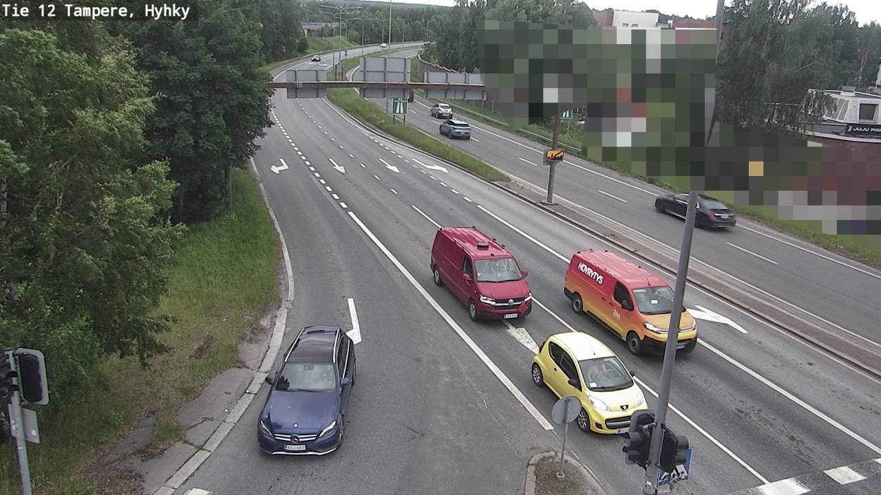 Weather Camera Image Road 12 Tampere, Hyhky, Tampere, Pirkanmaa