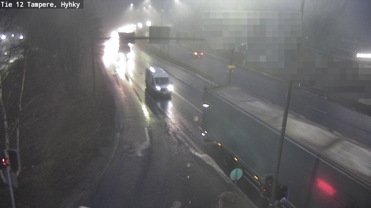 Weather Camera Image Väg 12 Tammerfors, Hyhky, Tampere, Pirkanmaa