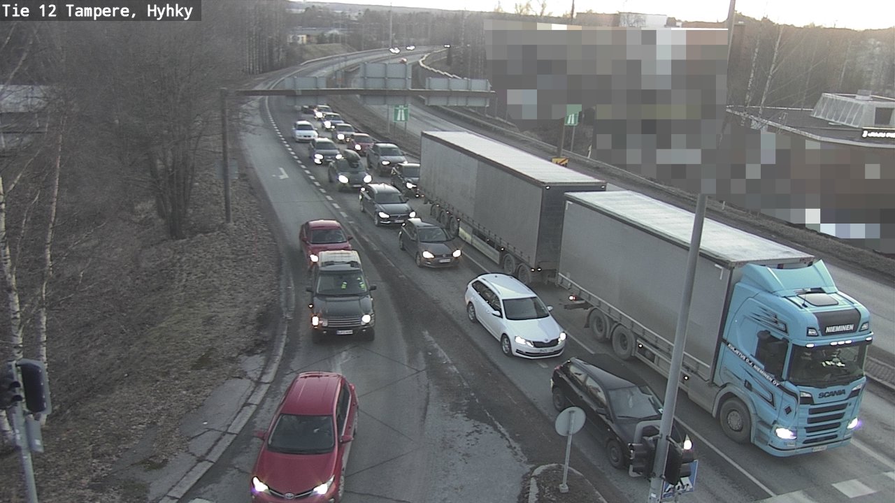 Weather Camera Image Väg 12 Tammerfors, Hyhky, Tampere, Pirkanmaa