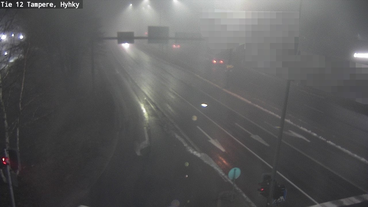 Weather Camera Image Väg 12 Tammerfors, Hyhky, Tampere, Pirkanmaa