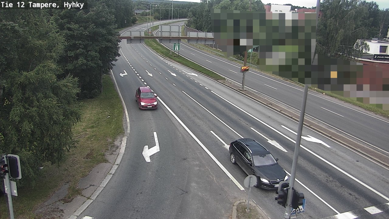 Weather Camera Image Väg 12 Tammerfors, Hyhky, Tampere, Pirkanmaa