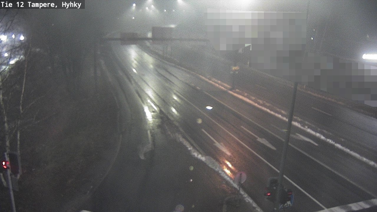 Weather Camera Image Väg 12 Tammerfors, Hyhky, Tampere, Pirkanmaa