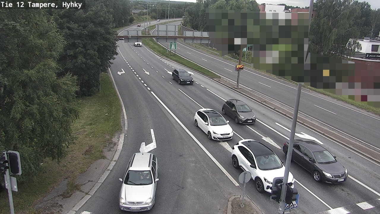 Weather Camera Image Väg 12 Tammerfors, Hyhky, Tampere, Pirkanmaa