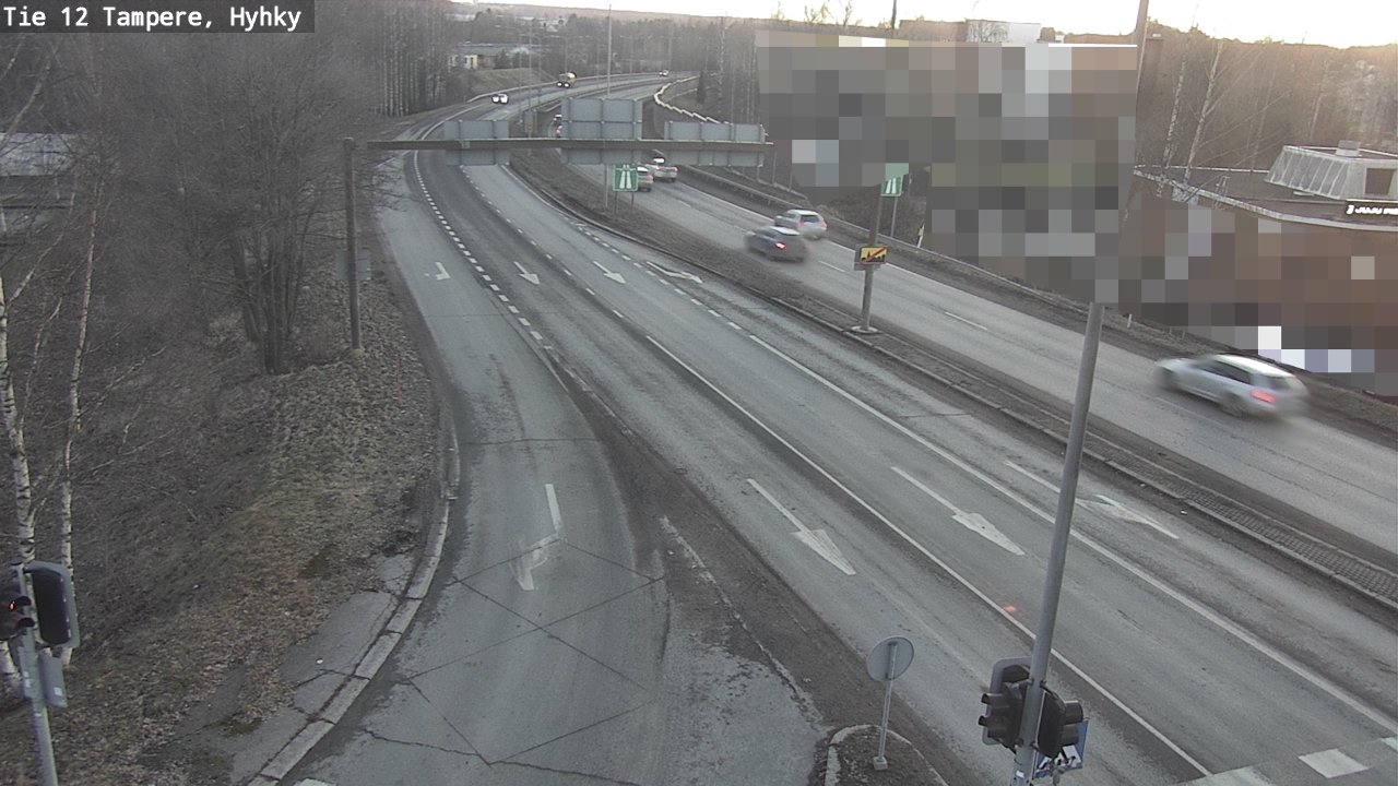 Weather Camera Image Väg 12 Tammerfors, Hyhky, Tampere, Pirkanmaa