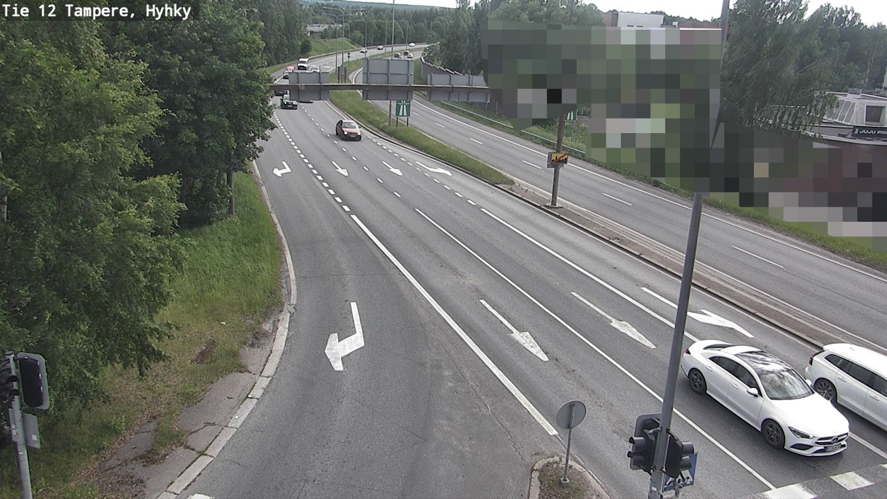 Weather Camera Image Väg 12 Tammerfors, Hyhky, Tampere, Pirkanmaa