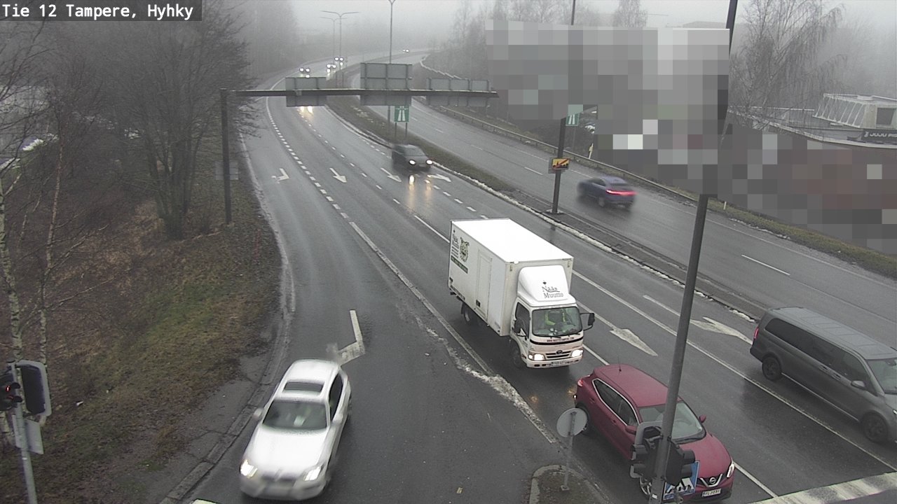 Weather Camera Image Väg 12 Tammerfors, Hyhky, Tampere, Pirkanmaa