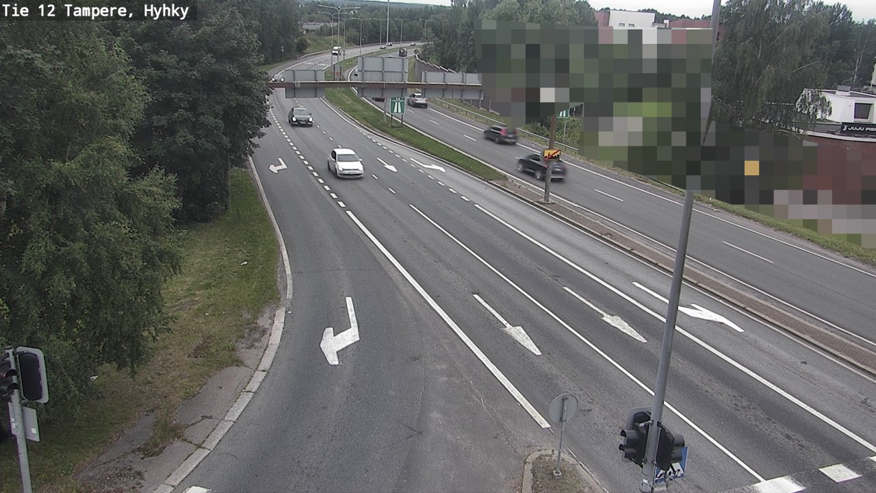 Weather Camera Image Väg 12 Tammerfors, Hyhky, Tampere, Pirkanmaa