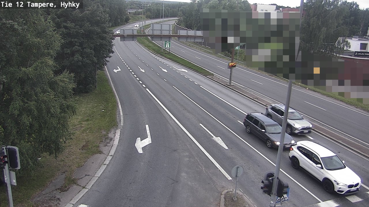 Weather Camera Image Väg 12 Tammerfors, Hyhky, Tampere, Pirkanmaa