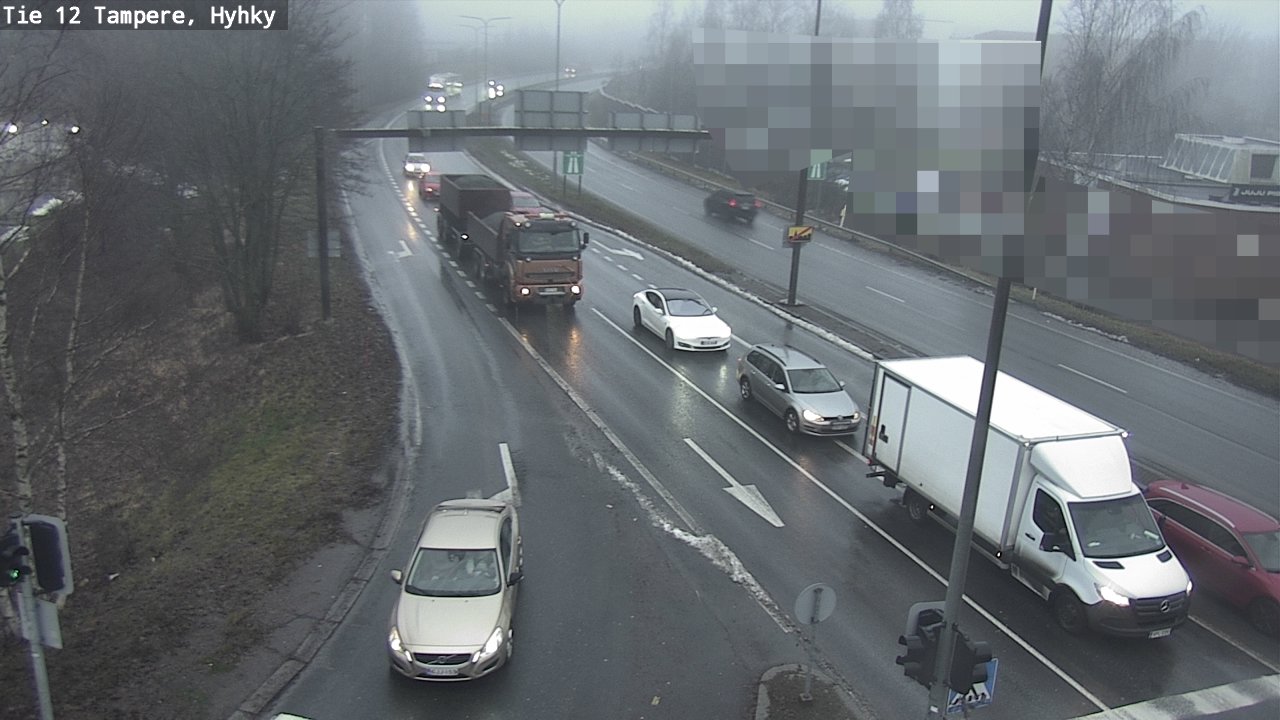 Weather Camera Image Väg 12 Tammerfors, Hyhky, Tampere, Pirkanmaa