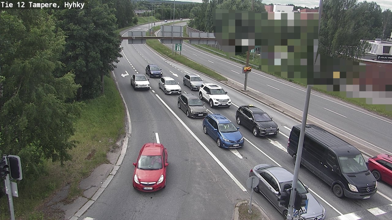Weather Camera Image Road 12 Tampere, Hyhky, Tampere, Pirkanmaa