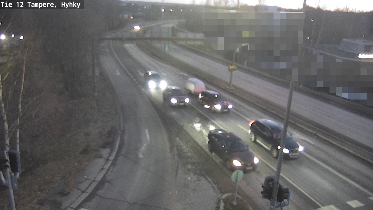 Weather Camera Image Road 12 Tampere, Hyhky, Tampere, Pirkanmaa
