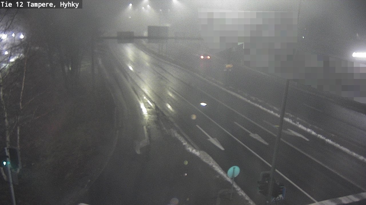 Weather Camera Image Väg 12 Tammerfors, Hyhky, Tampere, Pirkanmaa