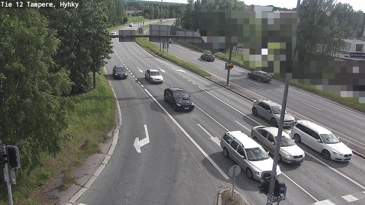 Weather Camera Image Väg 12 Tammerfors, Hyhky, Tampere, Pirkanmaa