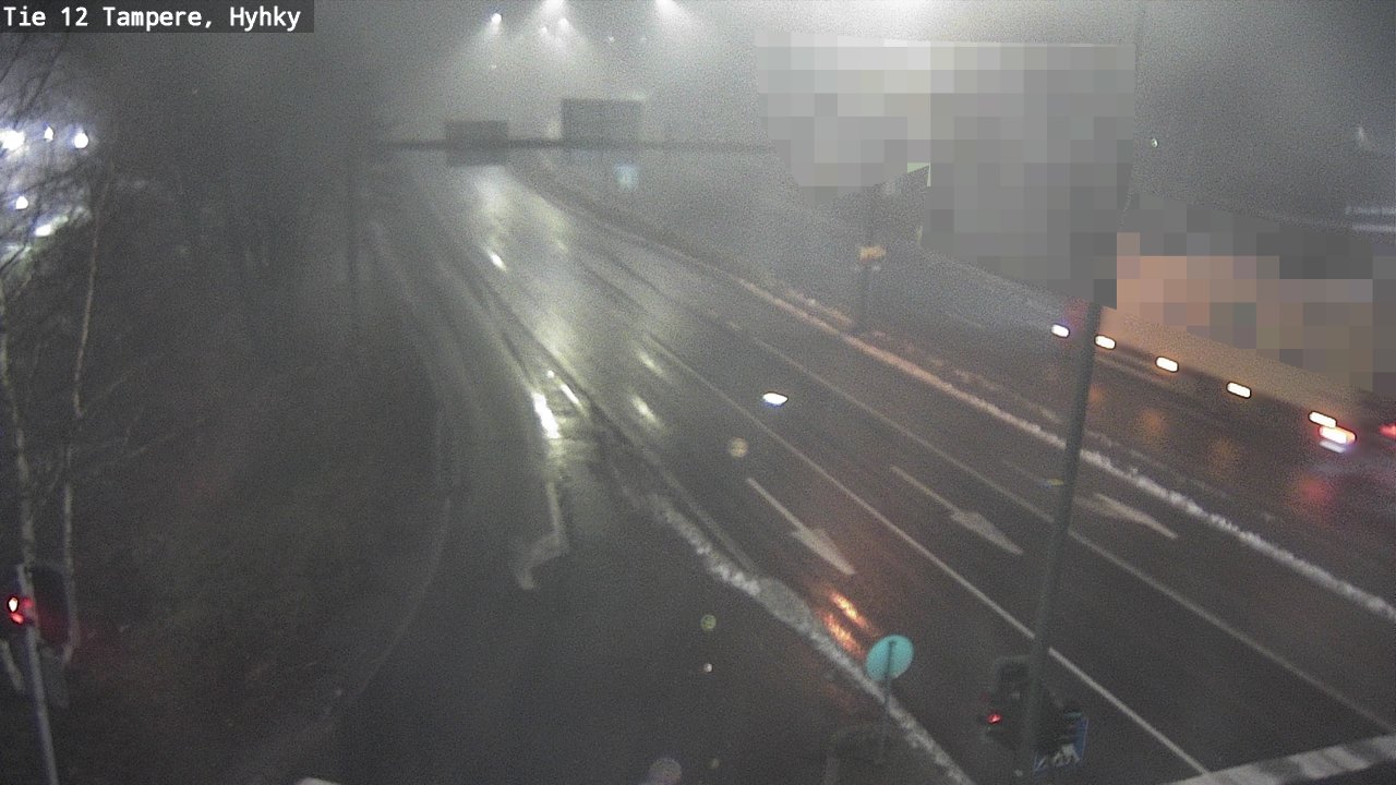 Weather Camera Image Väg 12 Tammerfors, Hyhky, Tampere, Pirkanmaa