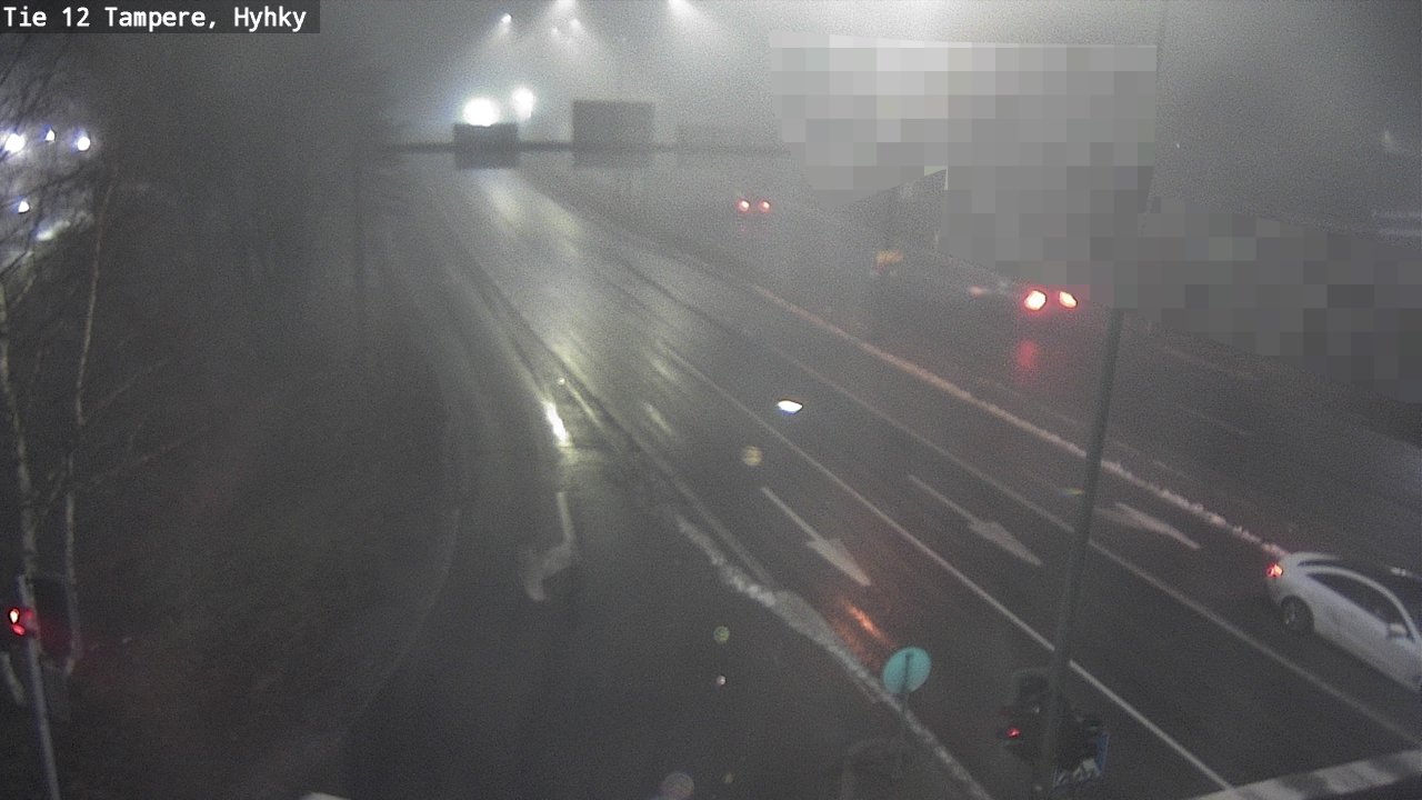 Weather Camera Image Väg 12 Tammerfors, Hyhky, Tampere, Pirkanmaa