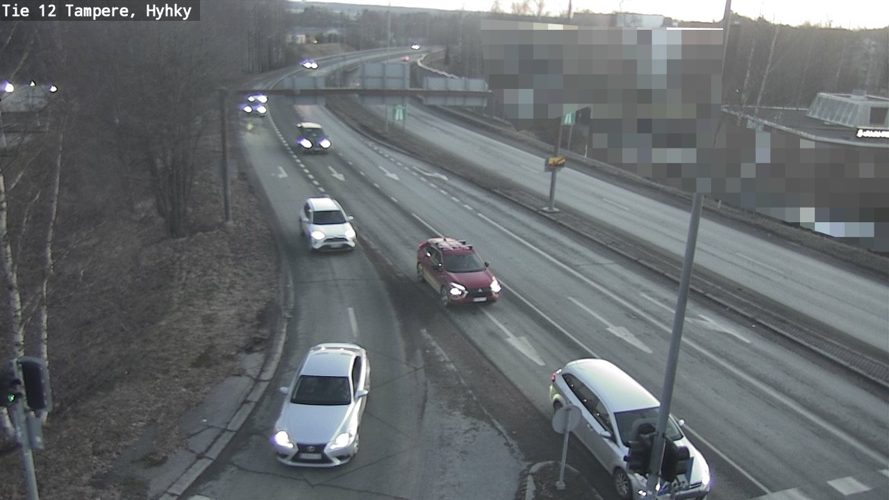 Weather Camera Image Väg 12 Tammerfors, Hyhky, Tampere, Pirkanmaa