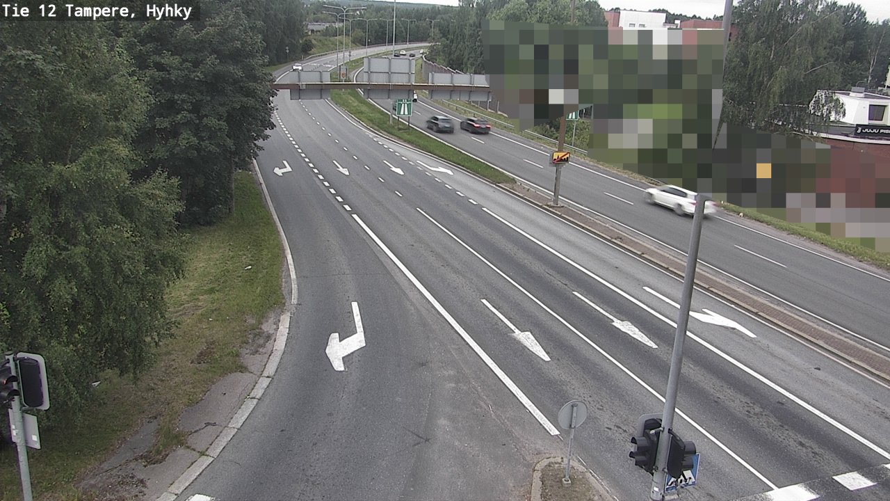 Weather Camera Image Väg 12 Tammerfors, Hyhky, Tampere, Pirkanmaa
