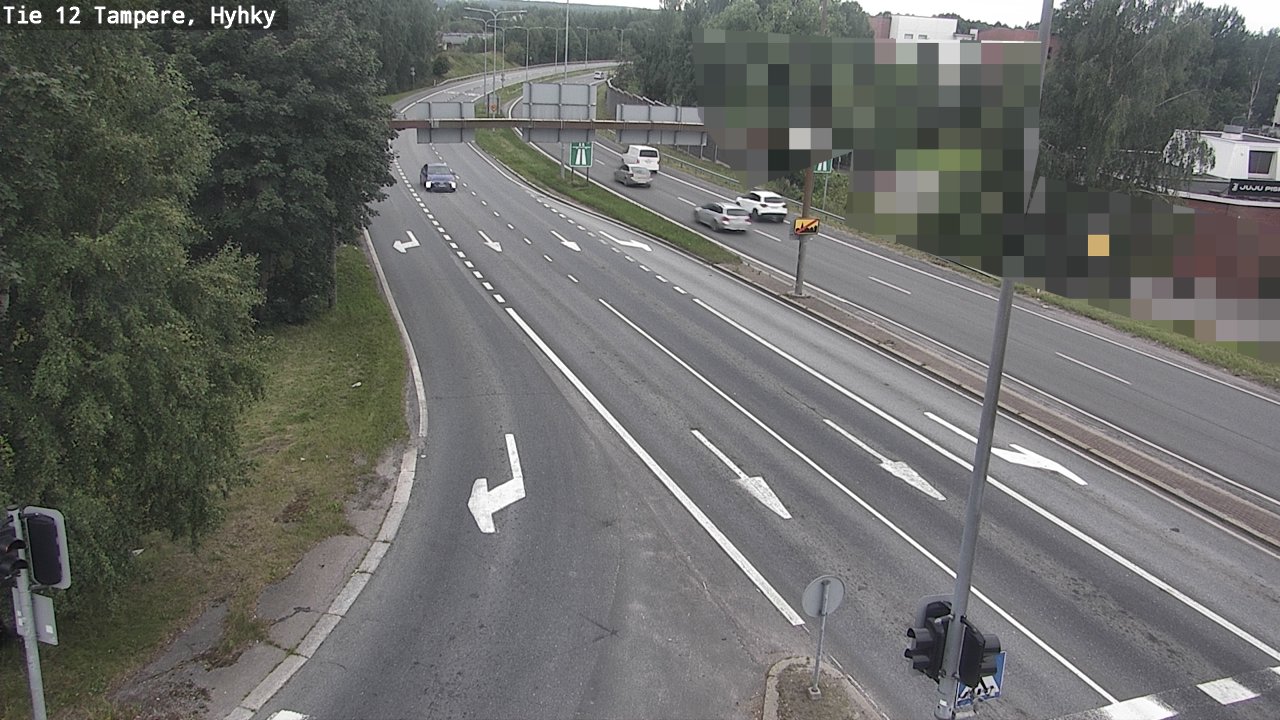 Weather Camera Image Väg 12 Tammerfors, Hyhky, Tampere, Pirkanmaa