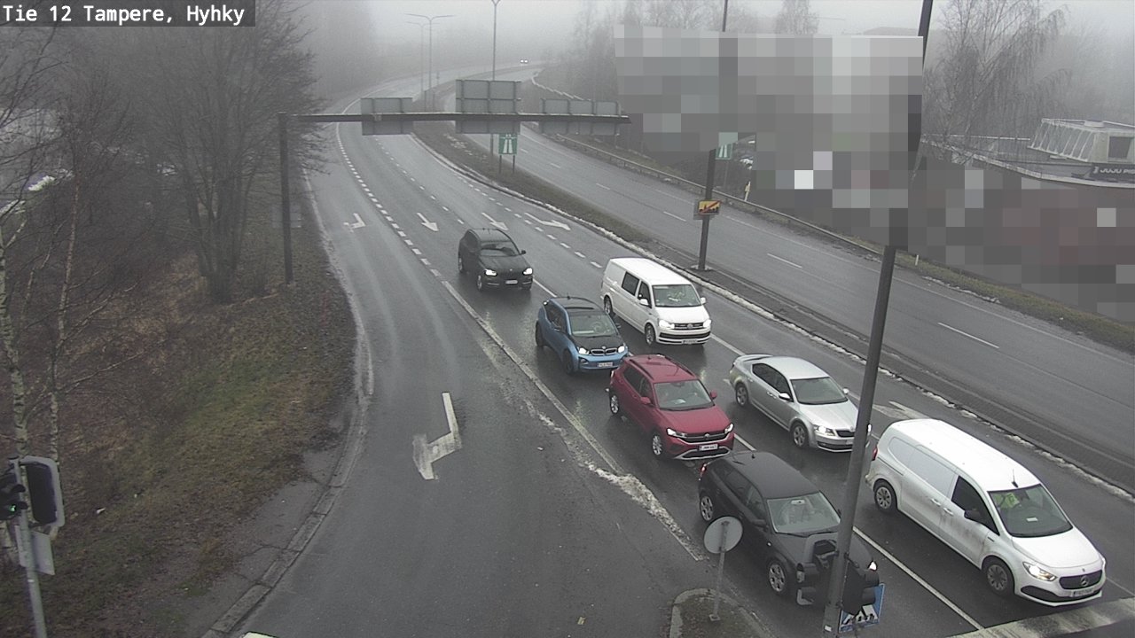 Weather Camera Image Väg 12 Tammerfors, Hyhky, Tampere, Pirkanmaa