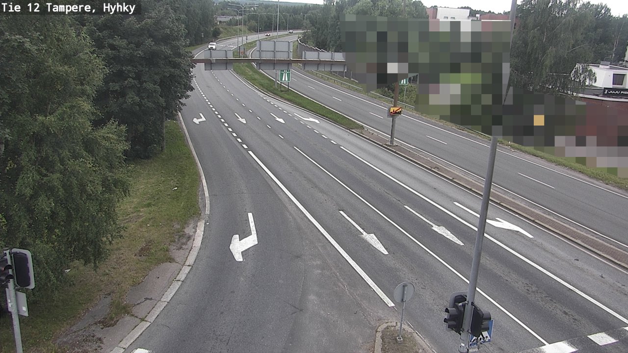 Weather Camera Image Väg 12 Tammerfors, Hyhky, Tampere, Pirkanmaa