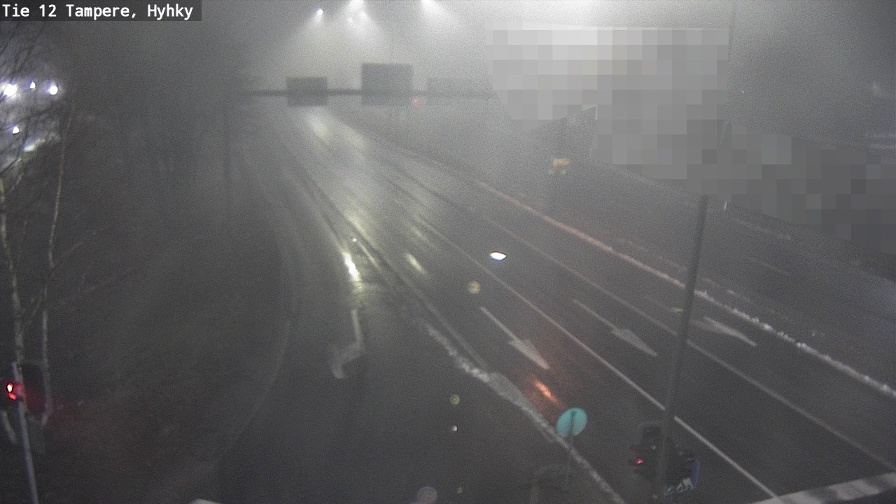 Weather Camera Image Väg 12 Tammerfors, Hyhky, Tampere, Pirkanmaa