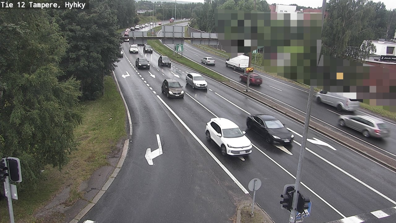 Weather Camera Image Väg 12 Tammerfors, Hyhky, Tampere, Pirkanmaa