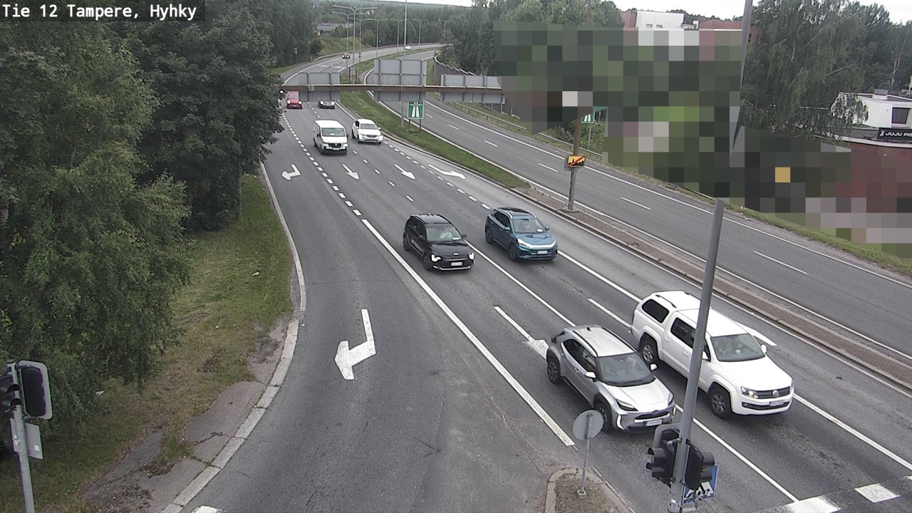 Weather Camera Image Väg 12 Tammerfors, Hyhky, Tampere, Pirkanmaa