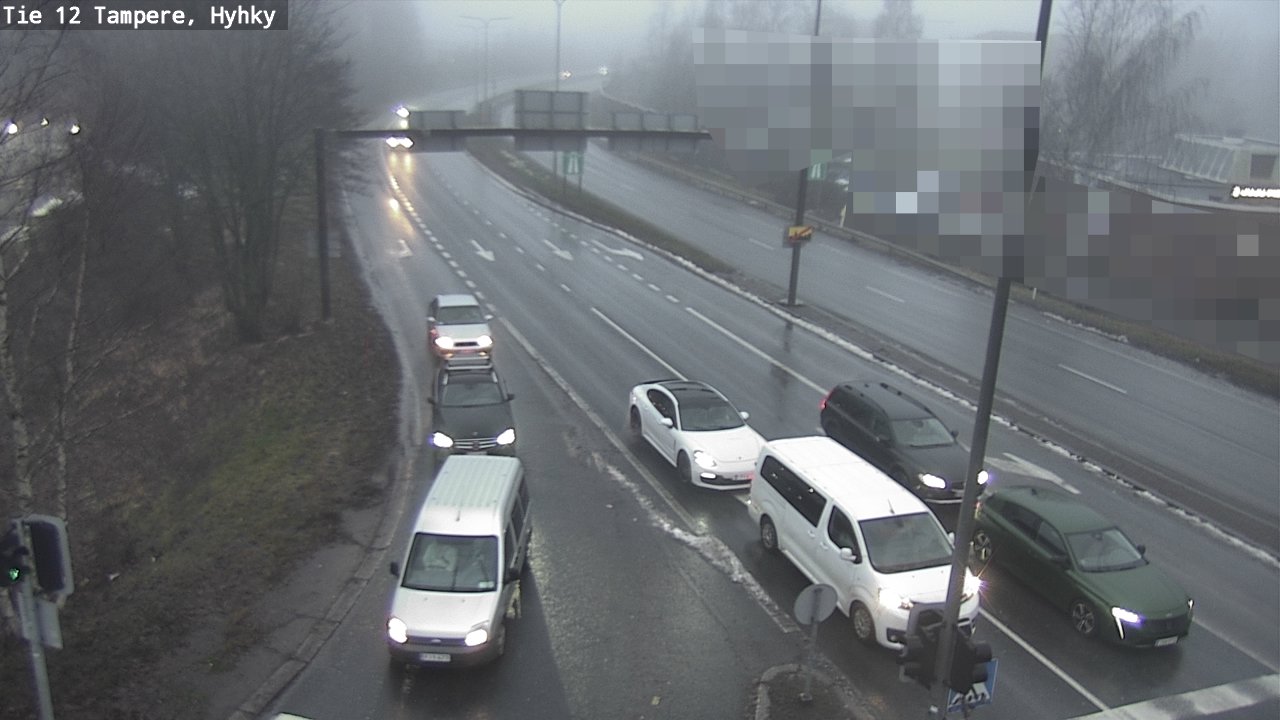 Weather Camera Image Väg 12 Tammerfors, Hyhky, Tampere, Pirkanmaa