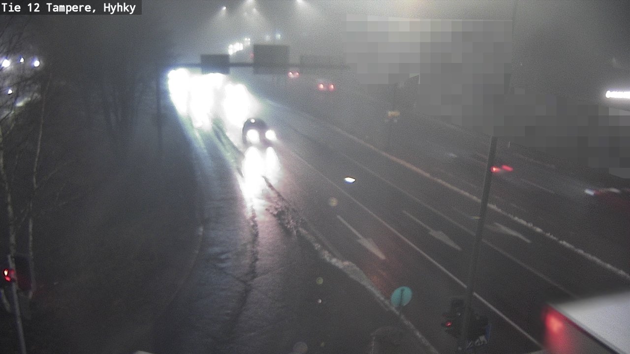 Weather Camera Image Väg 12 Tammerfors, Hyhky, Tampere, Pirkanmaa