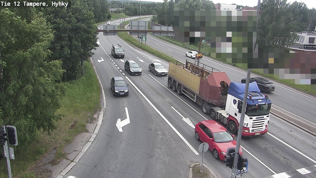 Weather Camera Image Road 12 Tampere, Hyhky, Tampere, Pirkanmaa