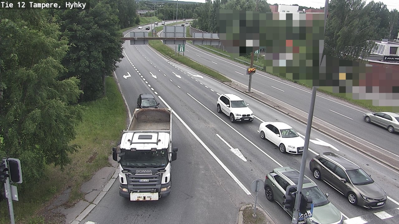 Weather Camera Image Road 12 Tampere, Hyhky, Tampere, Pirkanmaa