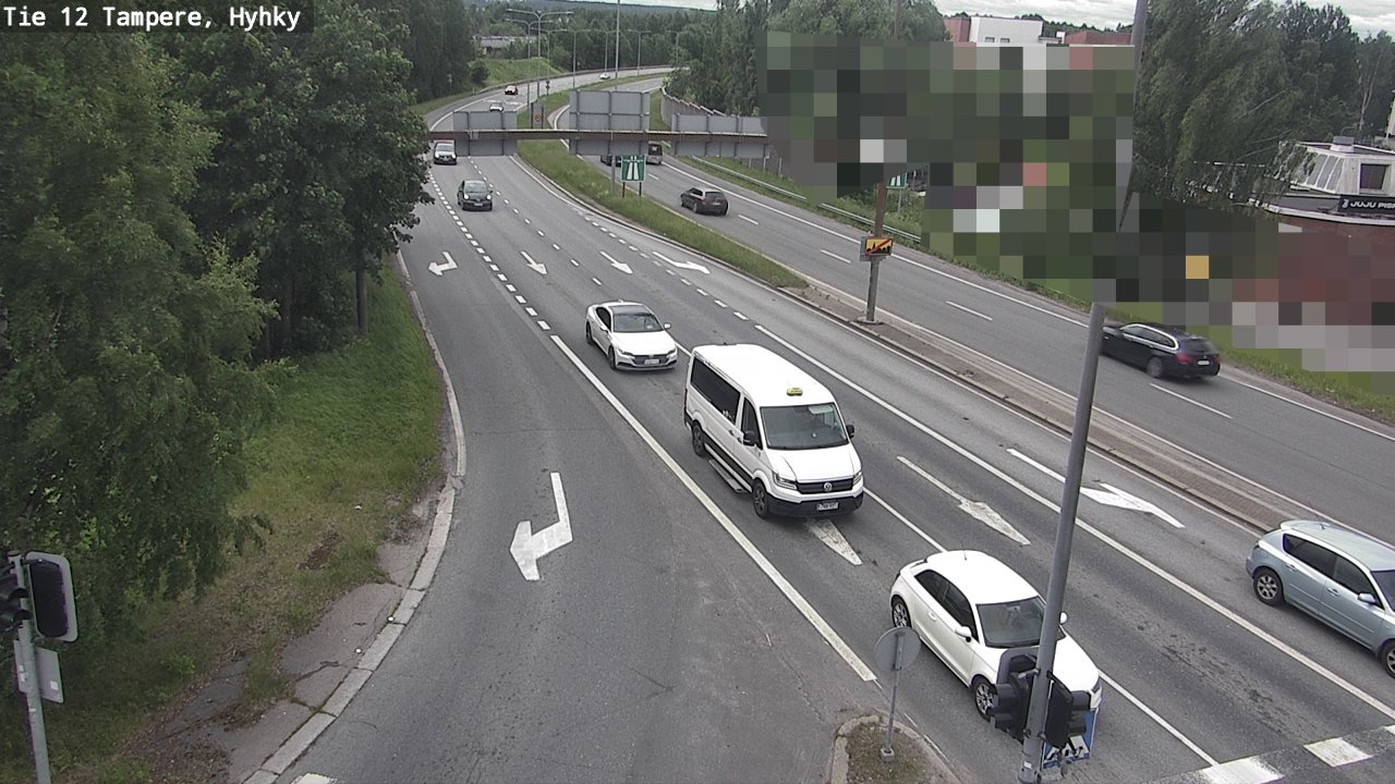 Weather Camera Image Road 12 Tampere, Hyhky, Tampere, Pirkanmaa