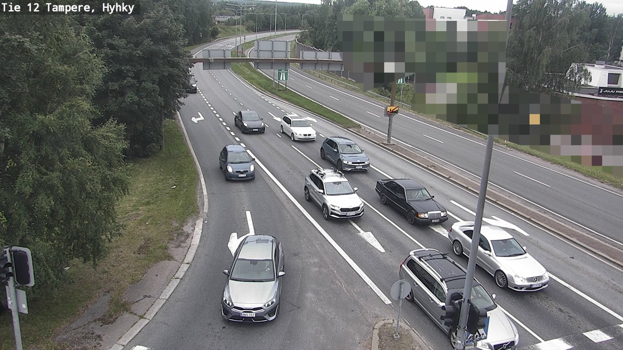 Weather Camera Image Väg 12 Tammerfors, Hyhky, Tampere, Pirkanmaa