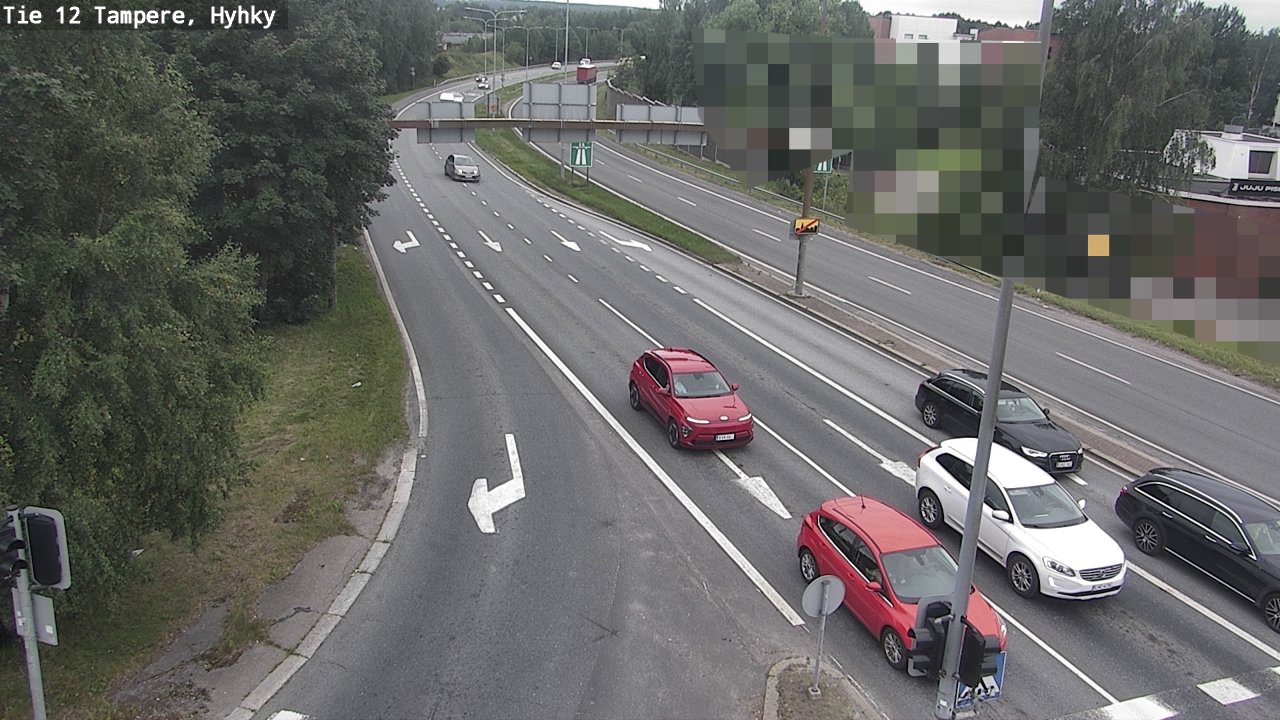 Weather Camera Image Väg 12 Tammerfors, Hyhky, Tampere, Pirkanmaa