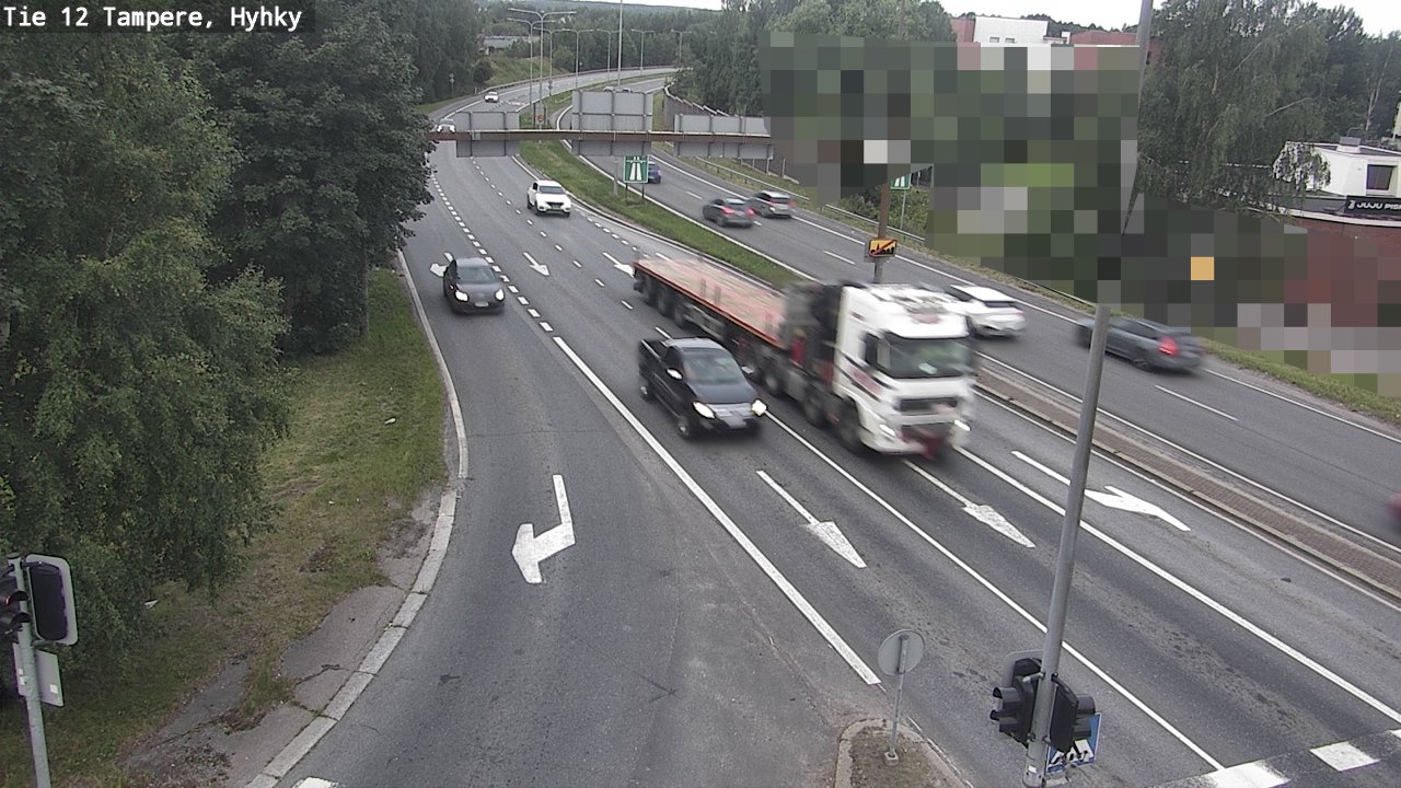 Weather Camera Image Väg 12 Tammerfors, Hyhky, Tampere, Pirkanmaa