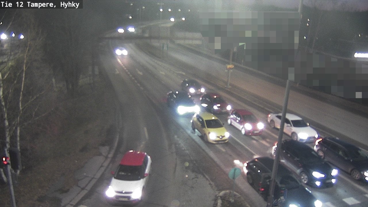 Weather Camera Image Road 12 Tampere, Hyhky, Tampere, Pirkanmaa