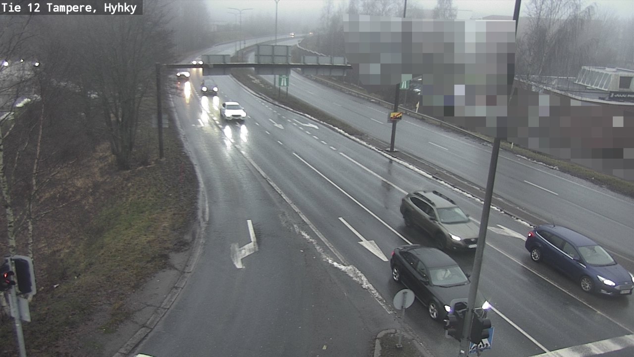 Weather Camera Image Väg 12 Tammerfors, Hyhky, Tampere, Pirkanmaa