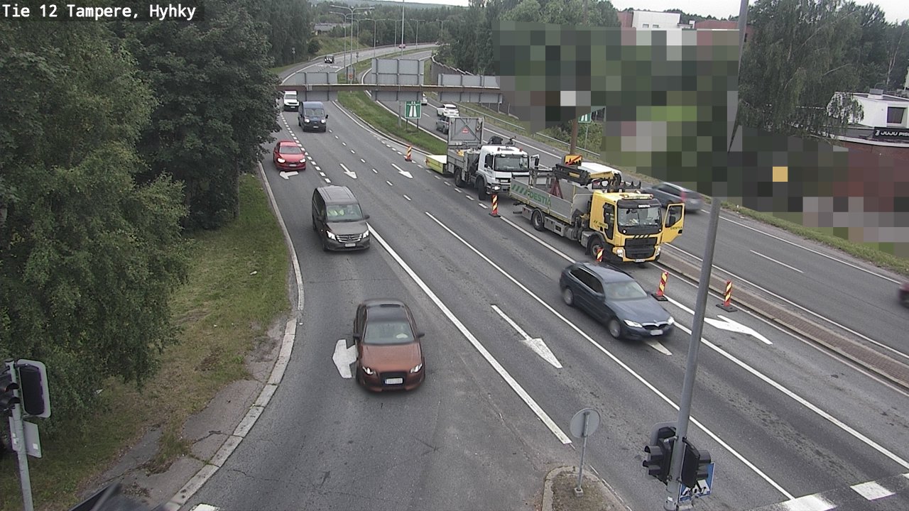 Weather Camera Image Väg 12 Tammerfors, Hyhky, Tampere, Pirkanmaa