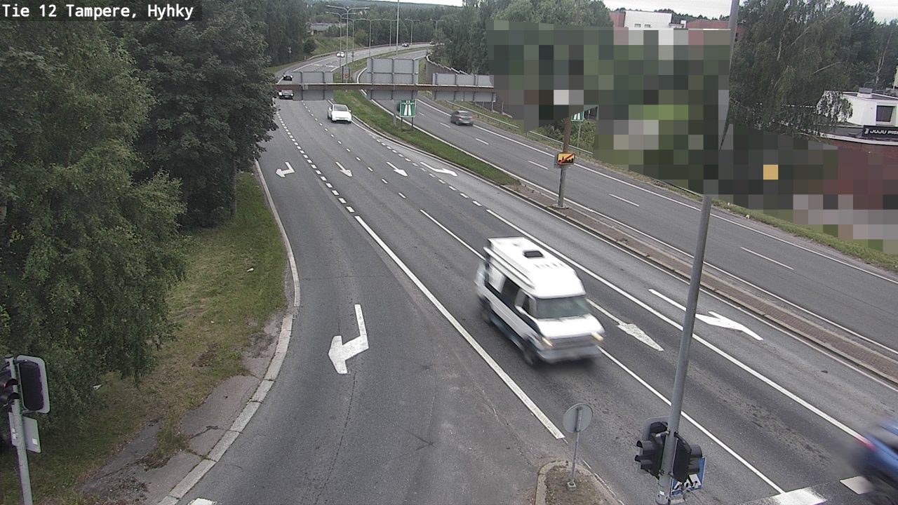 Weather Camera Image Väg 12 Tammerfors, Hyhky, Tampere, Pirkanmaa
