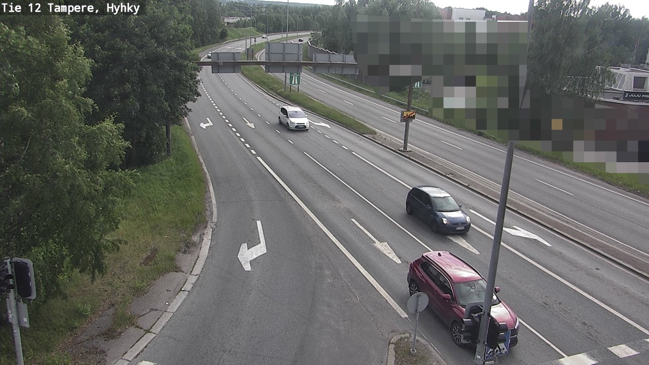 Weather Camera Image Väg 12 Tammerfors, Hyhky, Tampere, Pirkanmaa