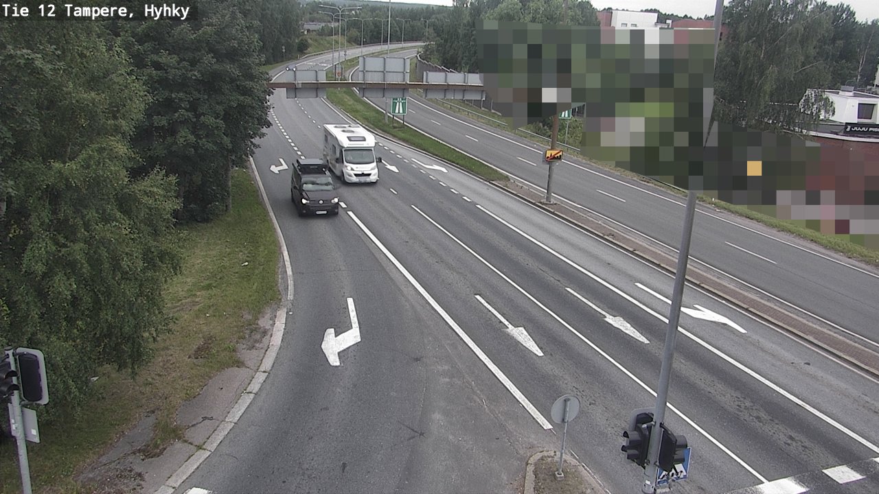 Weather Camera Image Väg 12 Tammerfors, Hyhky, Tampere, Pirkanmaa