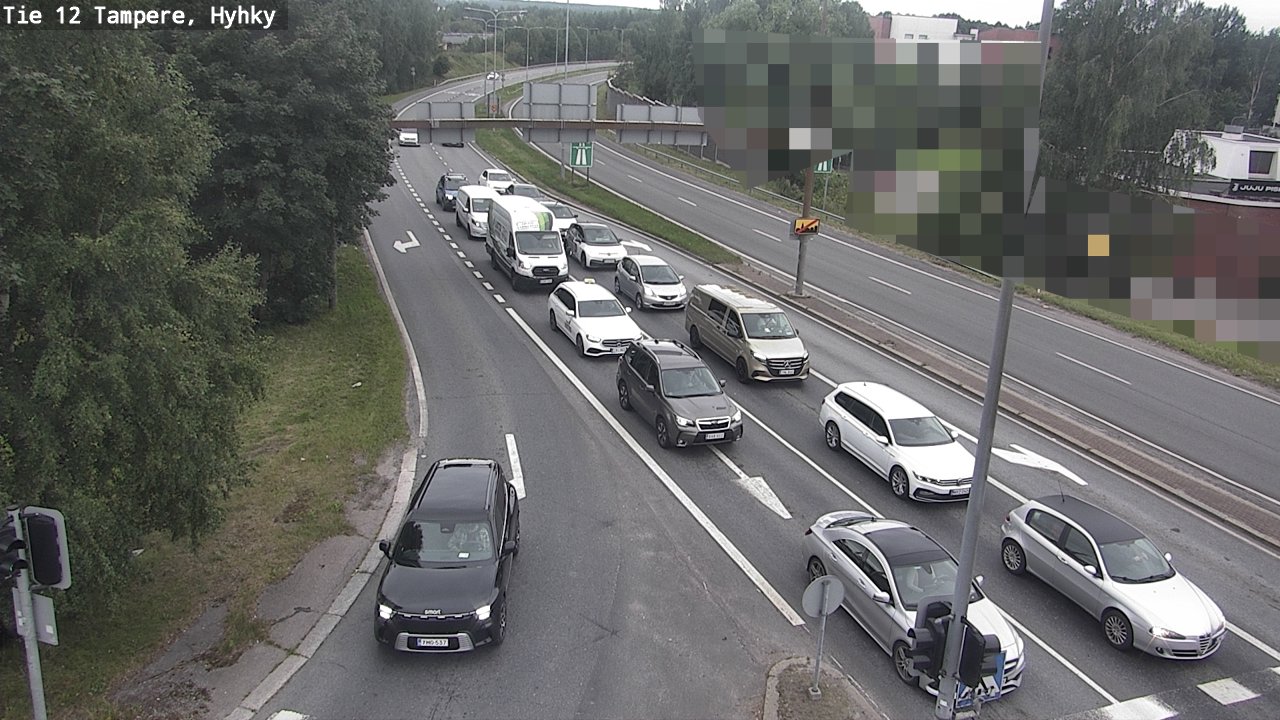 Weather Camera Image Väg 12 Tammerfors, Hyhky, Tampere, Pirkanmaa